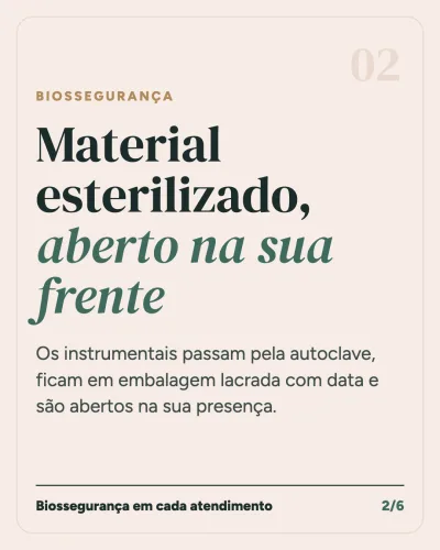 Post de biossegurança para o Instagram